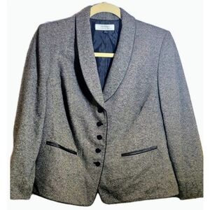 TAHARI Arthur S. Levine Multicolor Wool Blend Blazer Womens Size 16W Corporate
